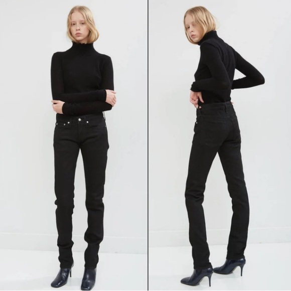 Helmut Lang Denim - Helmut Lang Masc Lo Drainpipe Jeans In Black Size 28